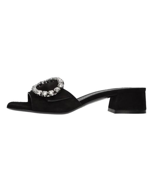 Stuart Weitzman Black Sloane 35