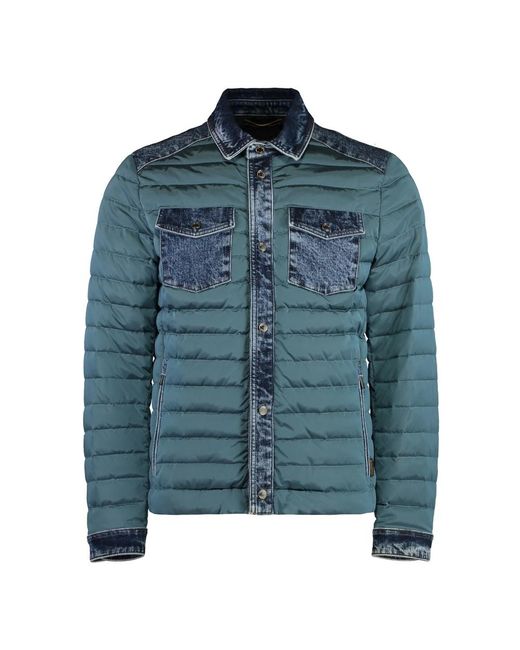 Winter Jackets di Moorer in Blue da Uomo