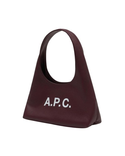A.P.C. Purple Shoulder Bags