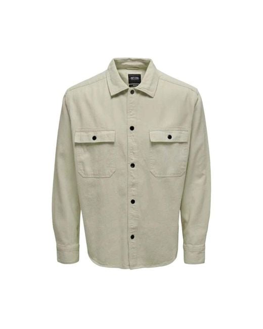 Only & Sons Gray Light Jackets for men