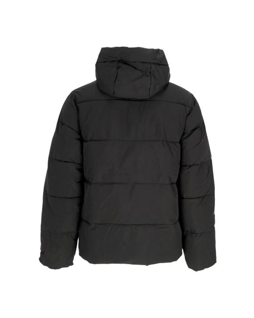Element Jassen ,Zwart ,Polyester Waterafstotende Donsjas Met Verstelbare Capuchon in het Black voor heren