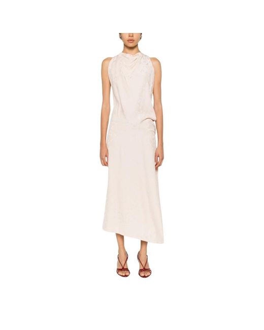 Victoria Beckham Pink Midi Dresses
