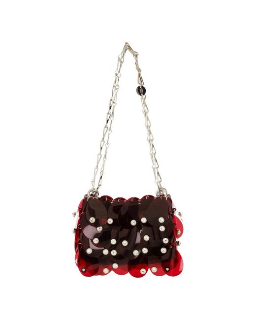Rabanne Red Shoulder Bags
