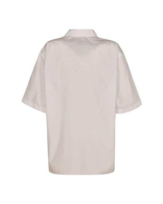 Shirts > short sleeve shirts Moschino pour homme en coloris White