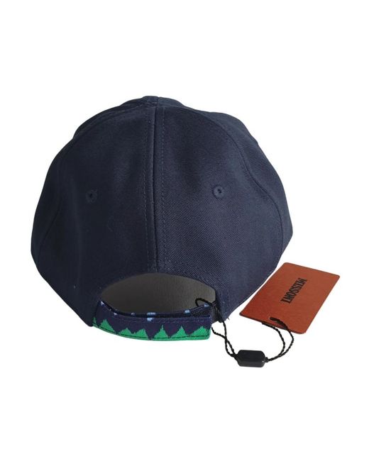 Missoni Blue Blaue Baumwoll-Baseballkappe