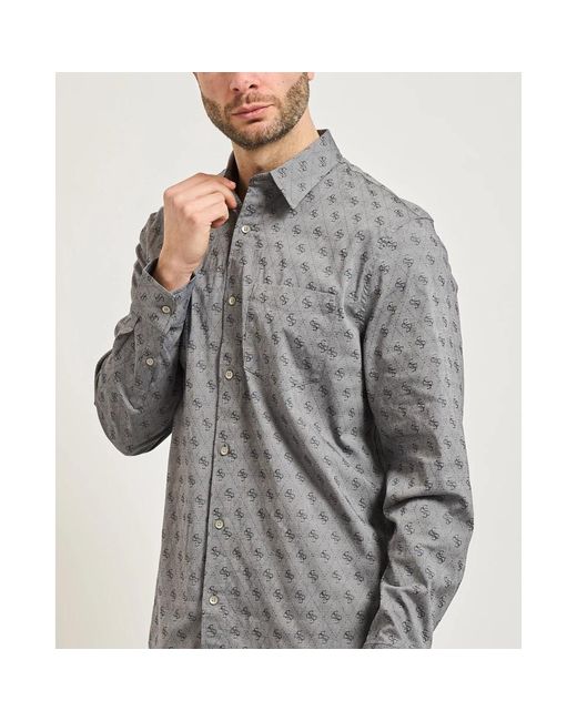 Guess Gray Casual Shirts for men