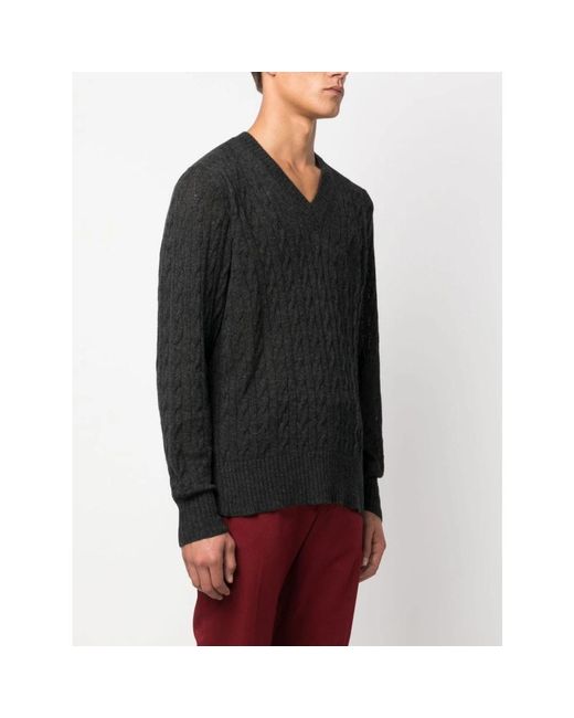 Etro Black V-Neck Knitwear for men