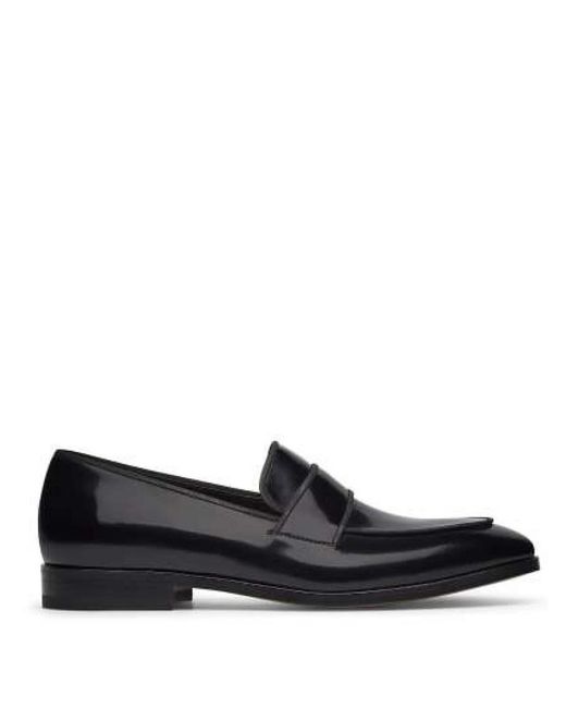 Fabi Formaler Schwarzer Leder Loafer Schuh in Black für Herren