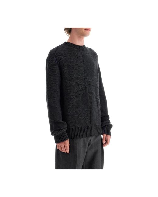 Burberry Black Cashmere Knitwear for men