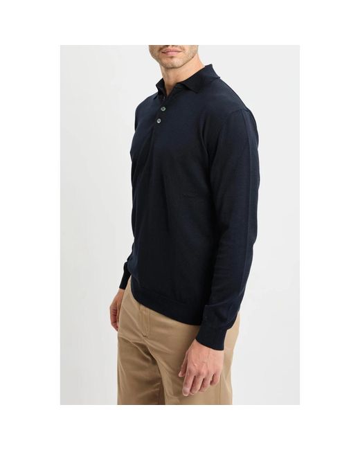 Daniele Fiesoli Black Polo Shirts for men