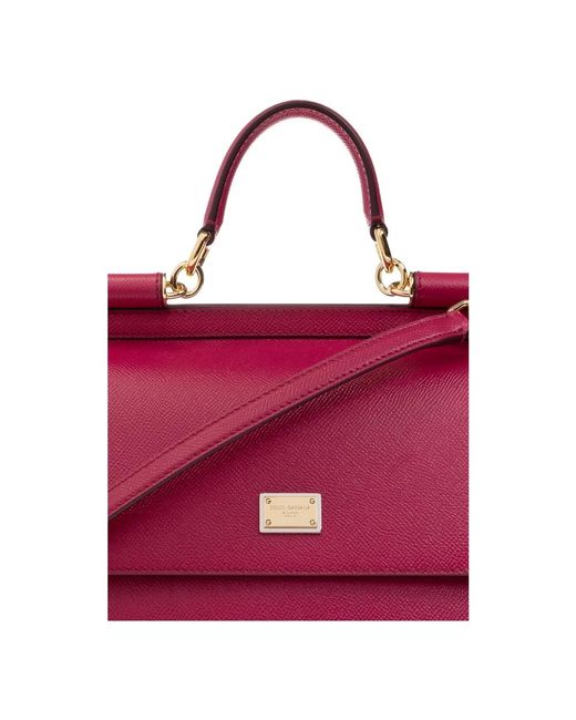 Dolce & Gabbana Red 'sicily medium' schultertasche