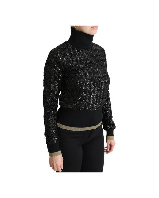 Dolce & Gabbana Black Turtlenecks