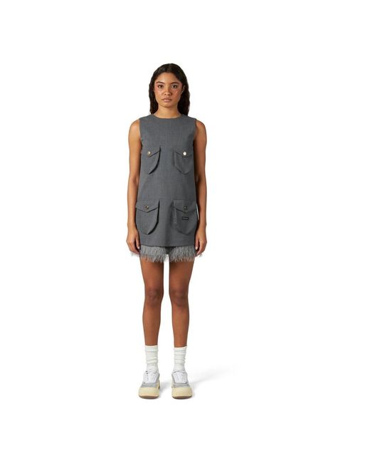 Philippe Model Short Dresses in het Gray