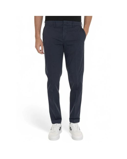 Fay Broeken ,Blauw ,Katoen Stijlvolle Broek in het Blue voor heren