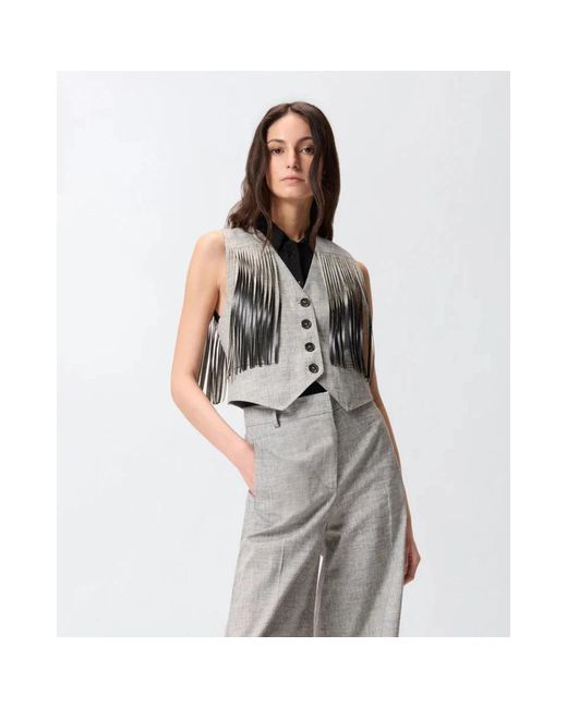 Vests Pinko de color Gray