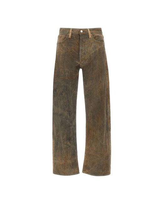 Agolde Jeans ,Bruin ,Straight Jeans in het Gray voor heren
