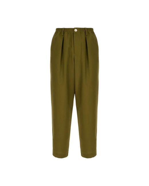 Marni Green Straight Trousers for men