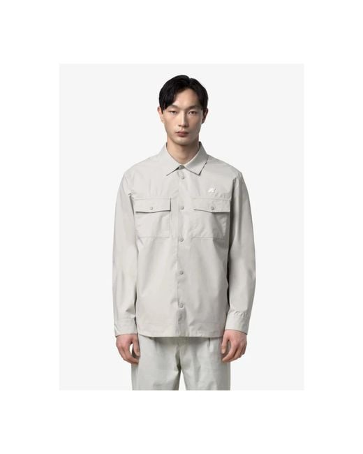 K-Way Gray Light Jackets for men