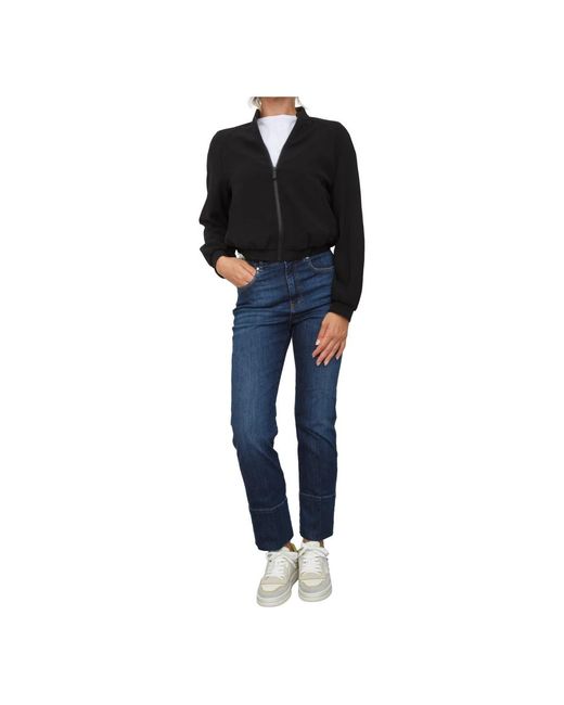 ARMANI EXCHANGE Jassen ,Zwart ,Polyester Zwarte Blouson Jas 100% Polyester in het Black