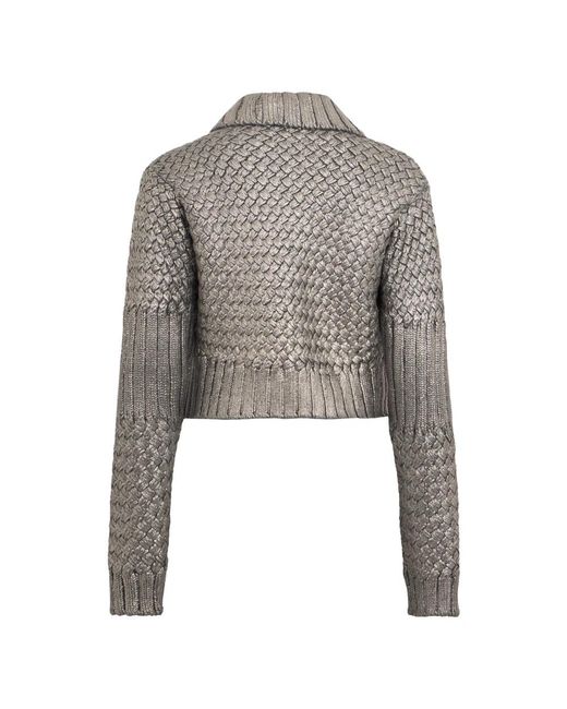 Alberta Ferretti Gray Cardigans