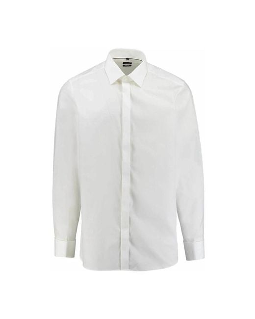 Olymp Herren Business Hemd, Langarm in White für Herren