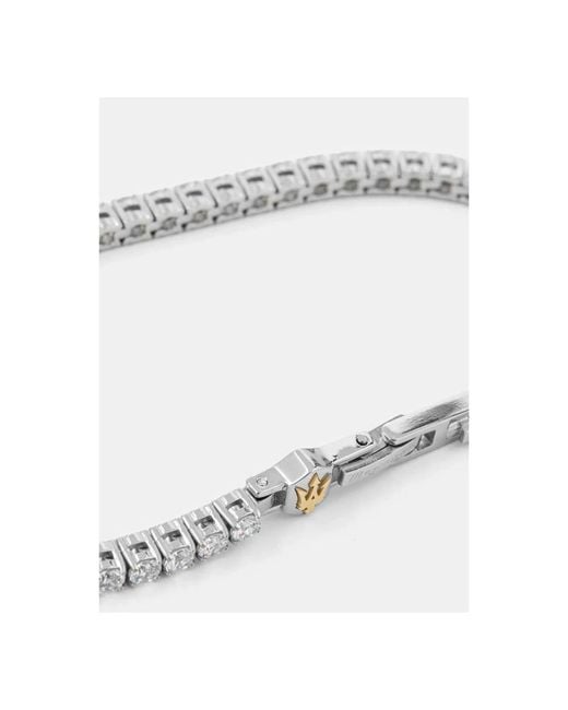 Bracelets Maserati de hombre de color Metallic