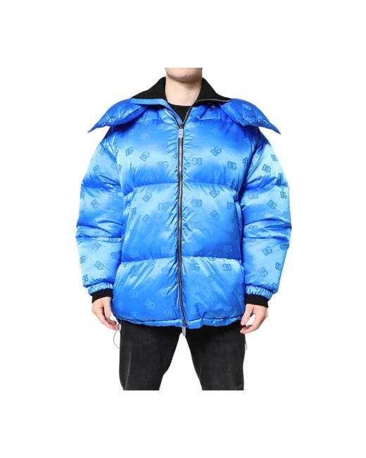 Dolce & Gabbana Blue Winter Jackets for men