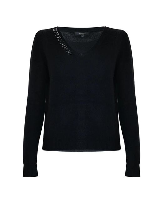 Kocca V-Neck Knitwear in het Black