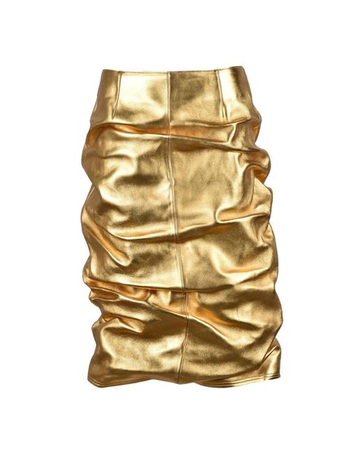 we11done Metallic Short Skirts