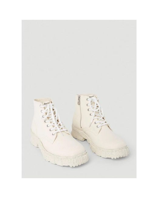 Maison Mihara Yasuhiro Natural Lace-Up Boots for men