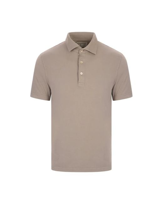 Fedeli Natural Polo Shirts for men