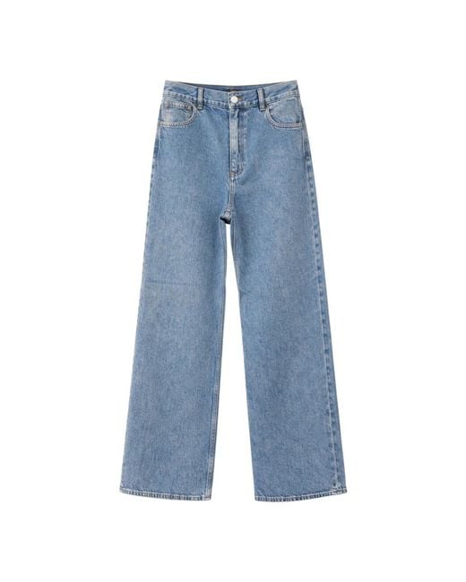 Theory Blue Wide Jeans