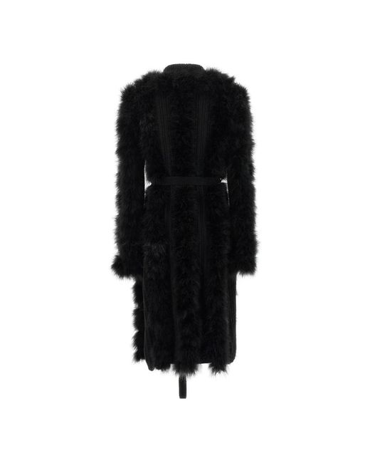 The Attico Black Faux Fur & Shearling Jackets