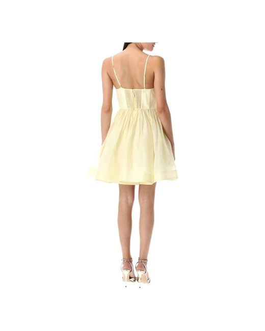 Zimmermann Natural Short Dresses
