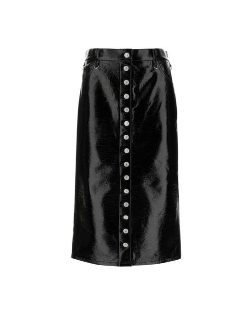 Midi skirts Courreges de color Black