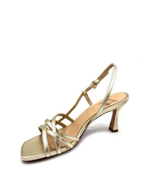 Roberto Festa Metallic High Heel Sandals