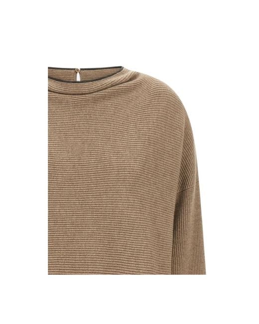 Brunello Cucinelli Brown Knitted Dresses