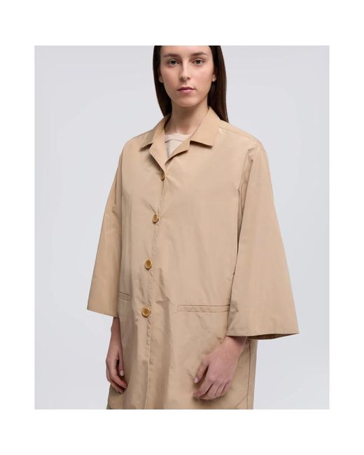 Aspesi Natural Single-Breasted Coats