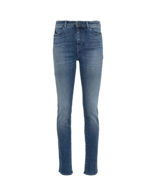 Emporio Armani Blue Klare blaue skinny denim jeans
