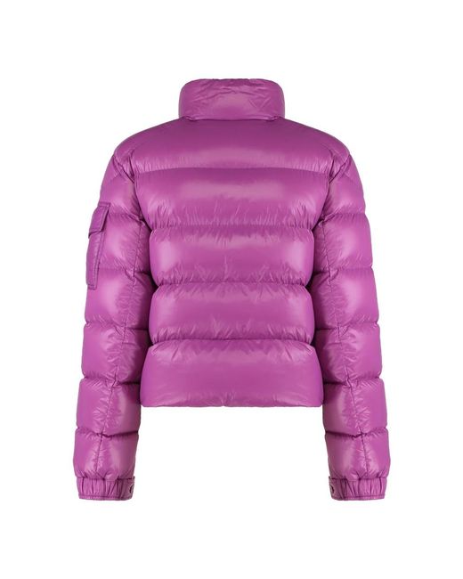 Moncler Jassen ,Roze ,Polyester Petra Short Down Jacket in het Purple