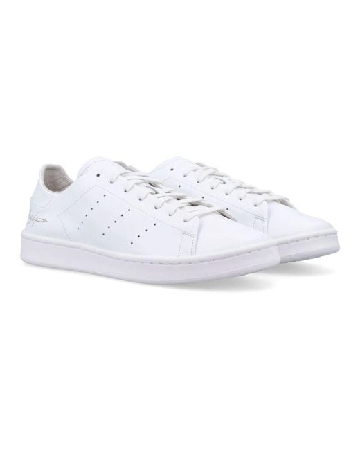 Y-3 Weiße sneakers mit leder-obermaterial in White für Herren
