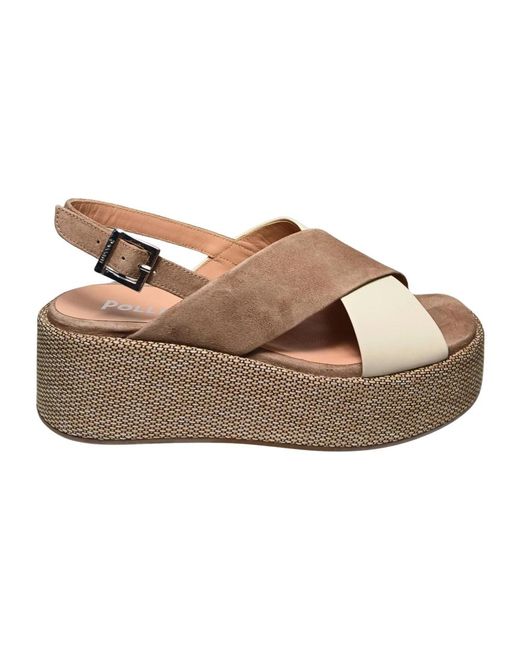 Pollini Brown Wedges