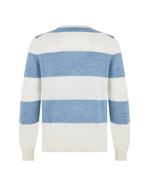 Fedeli Gestreifter Pullover in Blue für Herren