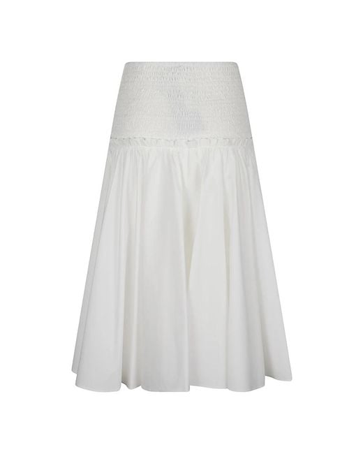 Pinko Gray Midi Skirts