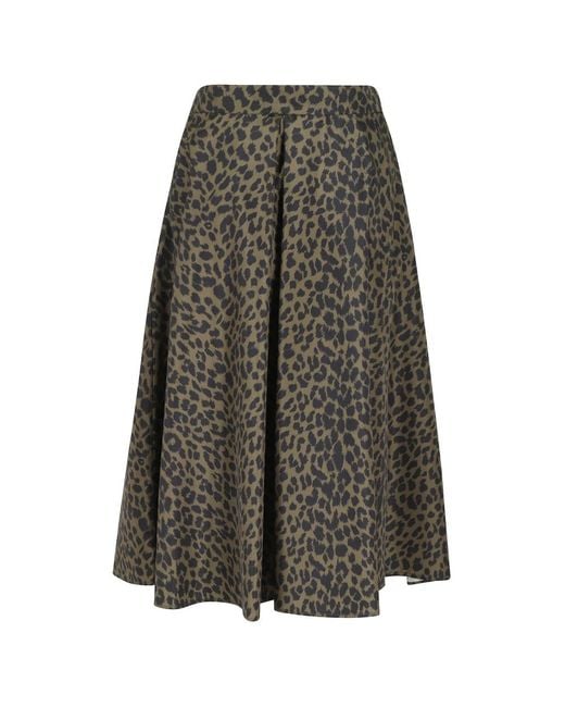 Aspesi Gray Midi Skirts