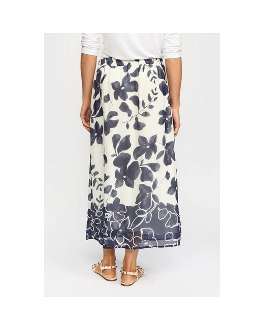 2-Biz Blue Midi Skirts
