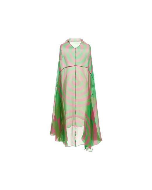 Dries Van Noten Green Midi Dresses