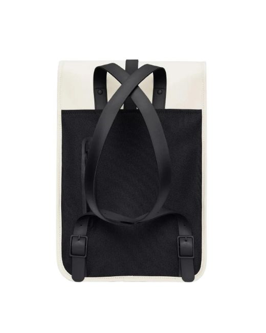 Rains Natural Minimalistischer rechteckiger rucksack