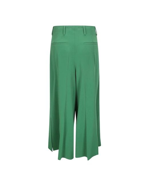 Alberto Biani Green Wide Trousers
