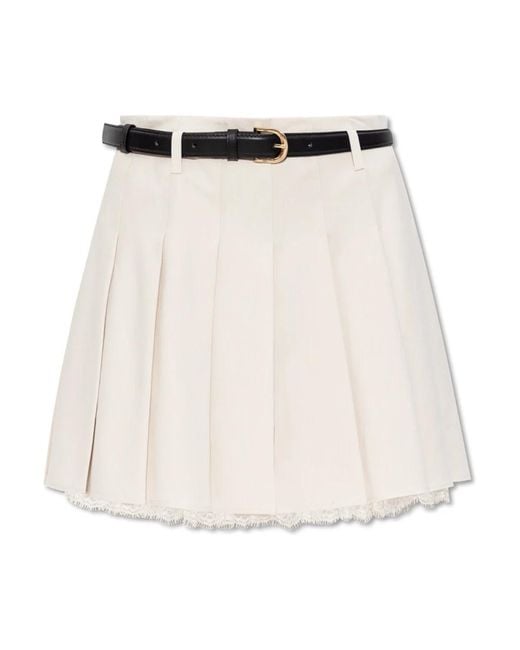 Self-Portrait Short Skirts in het Natural